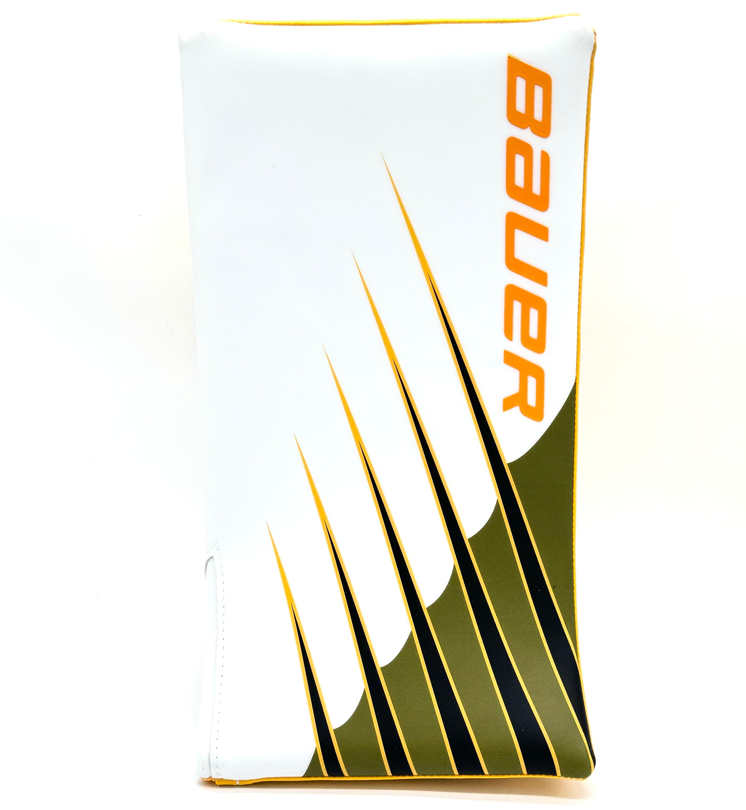 Bauer Supreme Mach - Nouveau bloqueur de gardien Pro Stock (blanc/vert/jaune)